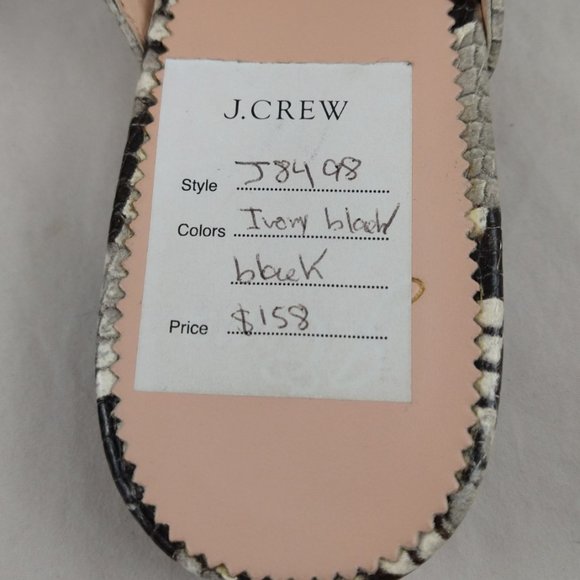 J.Crew Womens Academy Snake Leather Penny Loafers 6 - Picture 10 of 16